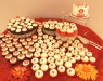 Red and Silver Cupcake Table  